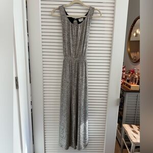 Meadow Rue by Anthropologie Sparkly Sleeveless Jumpsuit